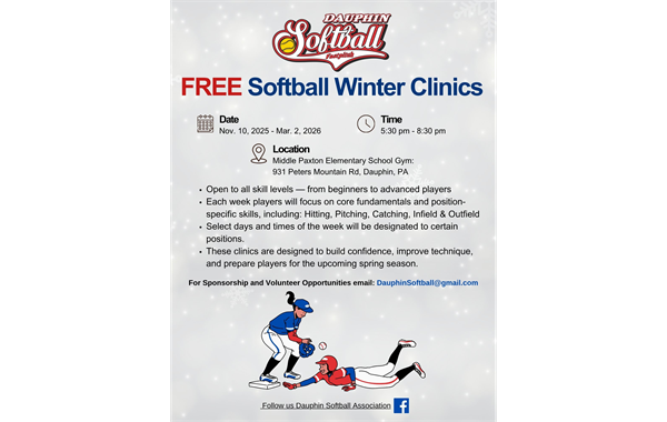 FREE Softball Winter Clinics Register
