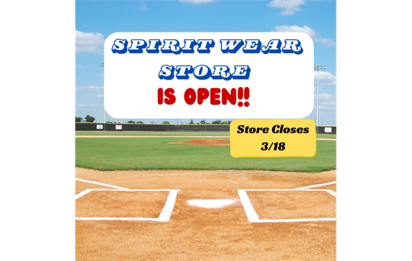 Spirit Wear Store is Open!
